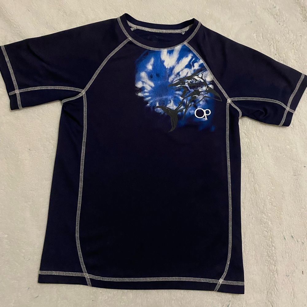 Navy OP Swim Shirt in Youth Large